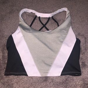 Black/white/gray bra